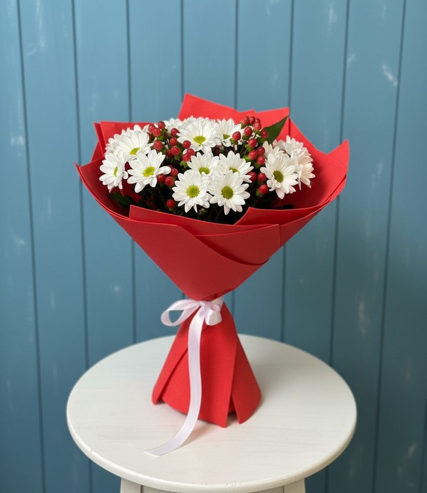 Букет цветов из: Хризантемы в Михалево