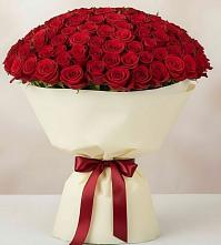 Букет 101 Красная роза Милано в Михалево