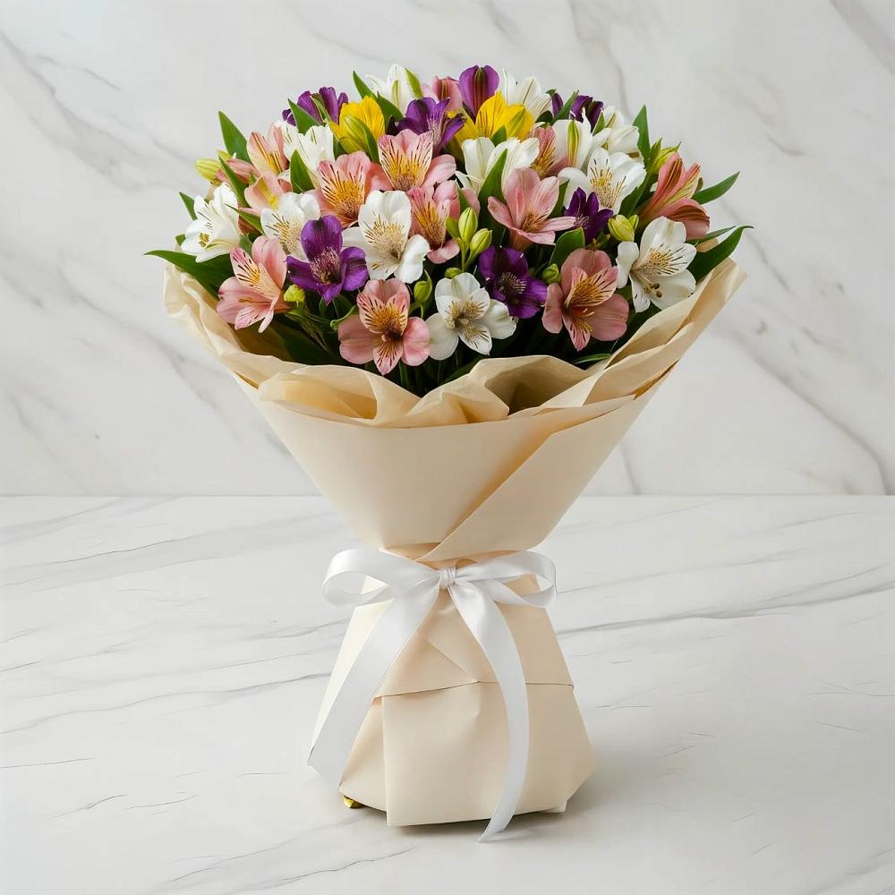 Букет цветов из: Альстромерии в Михалево