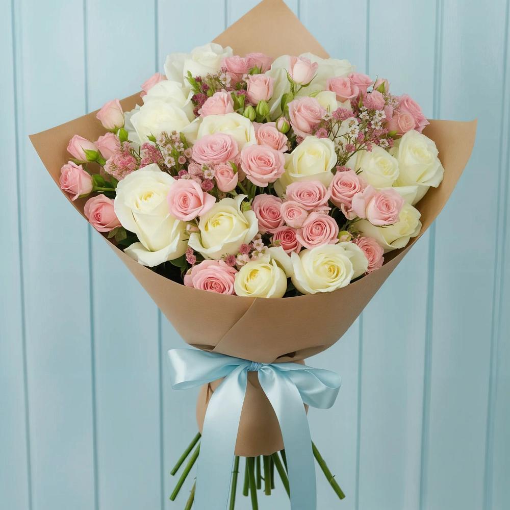 Букет цветов из: Розы в Михалево