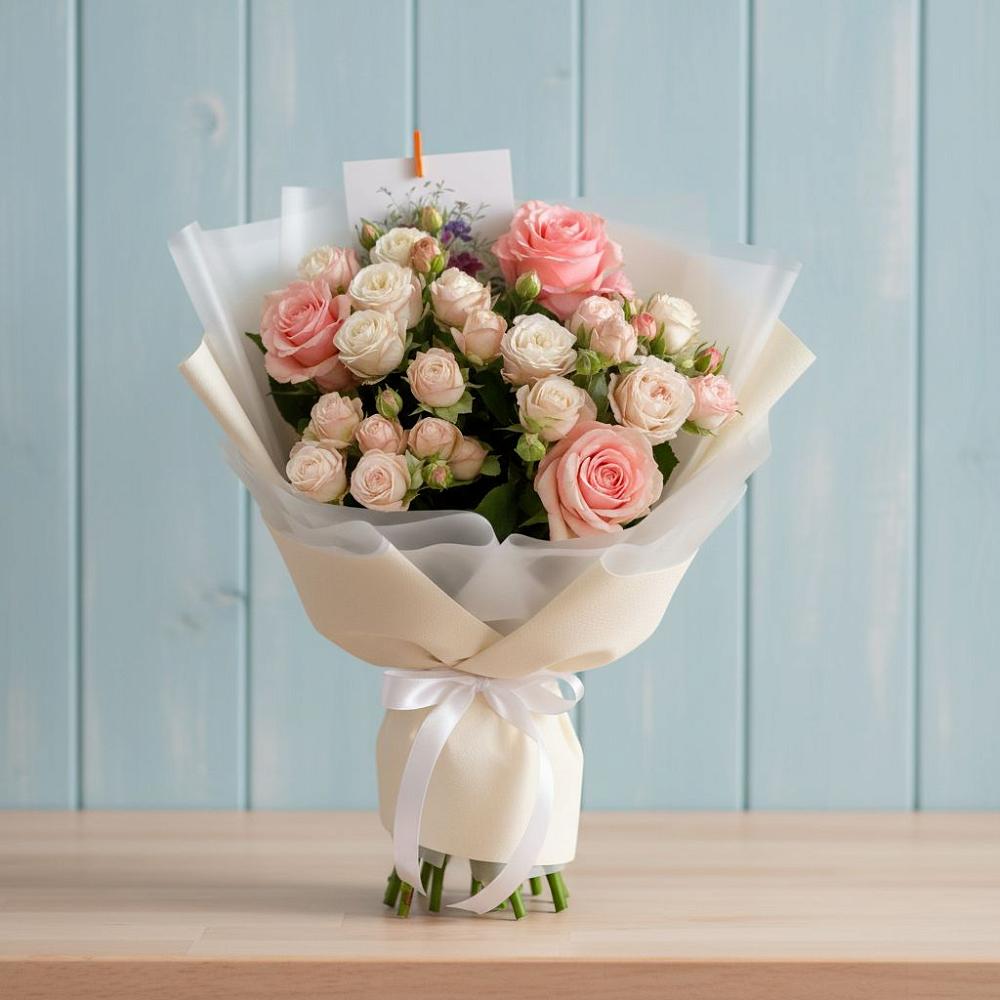 Букет цветов из: Розы в Михалево