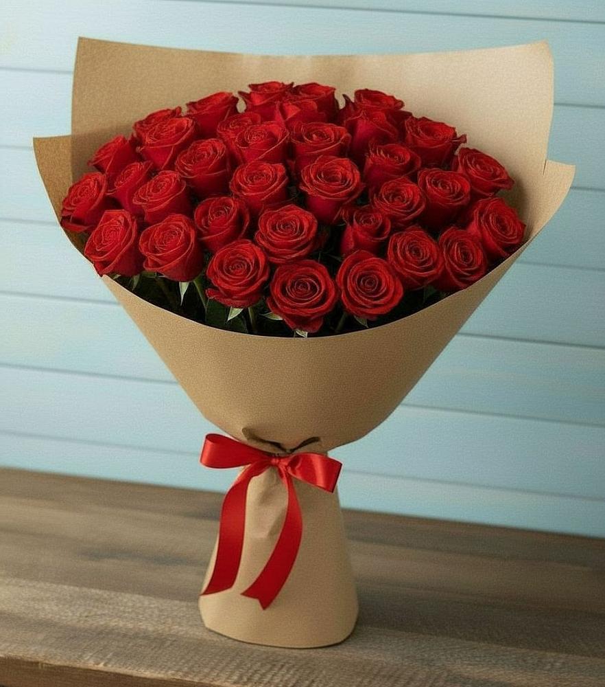 Букет Красные розы Милано в Михалево