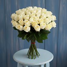 Букет 51 Белая роза Эдлесс Лав в Михалево