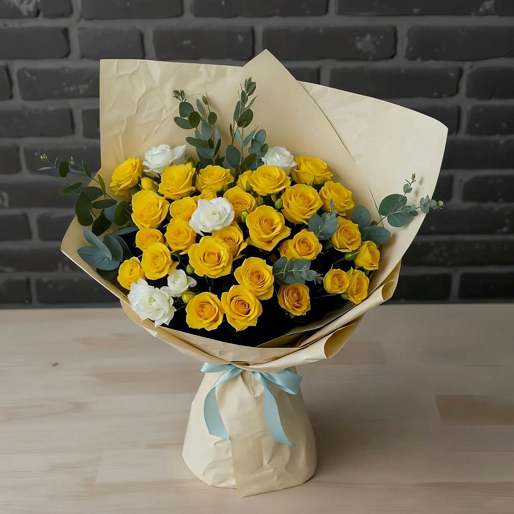 Букет цветов из: Розы в Михалево