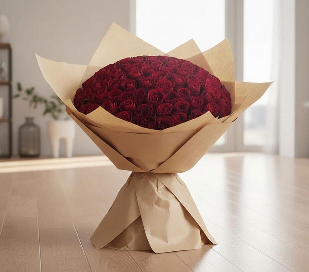 Букет 101 Красная роза в Михалево