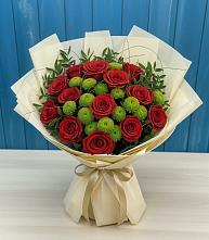 Букет цветов из:  Розы и Хризантемы в Михалево