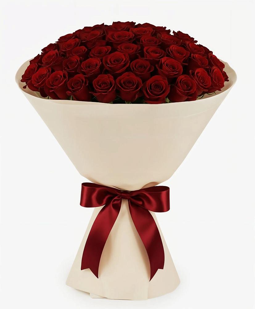 Букет 101 Бордовая роза Блэк Бакарра в Михалево