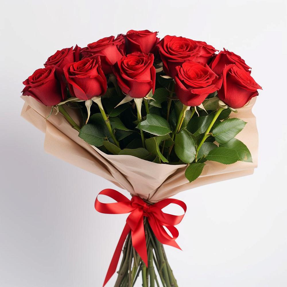 Букет 11 Красных роз Эдлесс Лав в Михалево