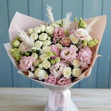 Букет цветов из:  Альстромерии и Розы в Михалево